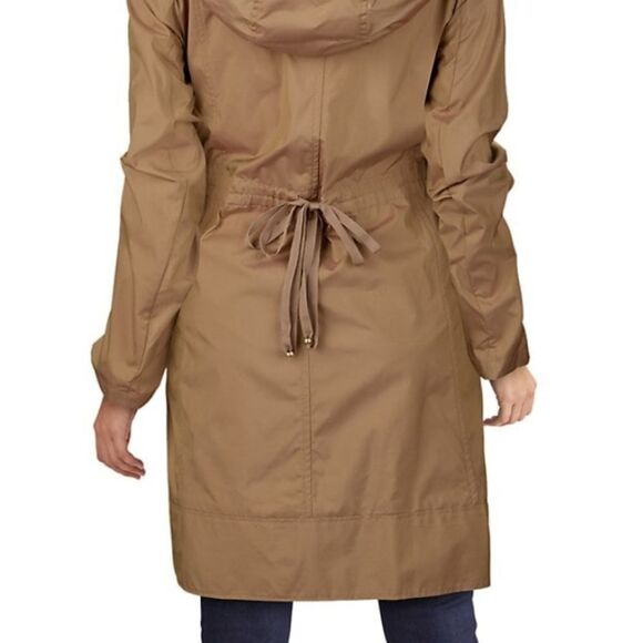 Cole Haan packable Raincoat in Brown - Picture 4 of 10